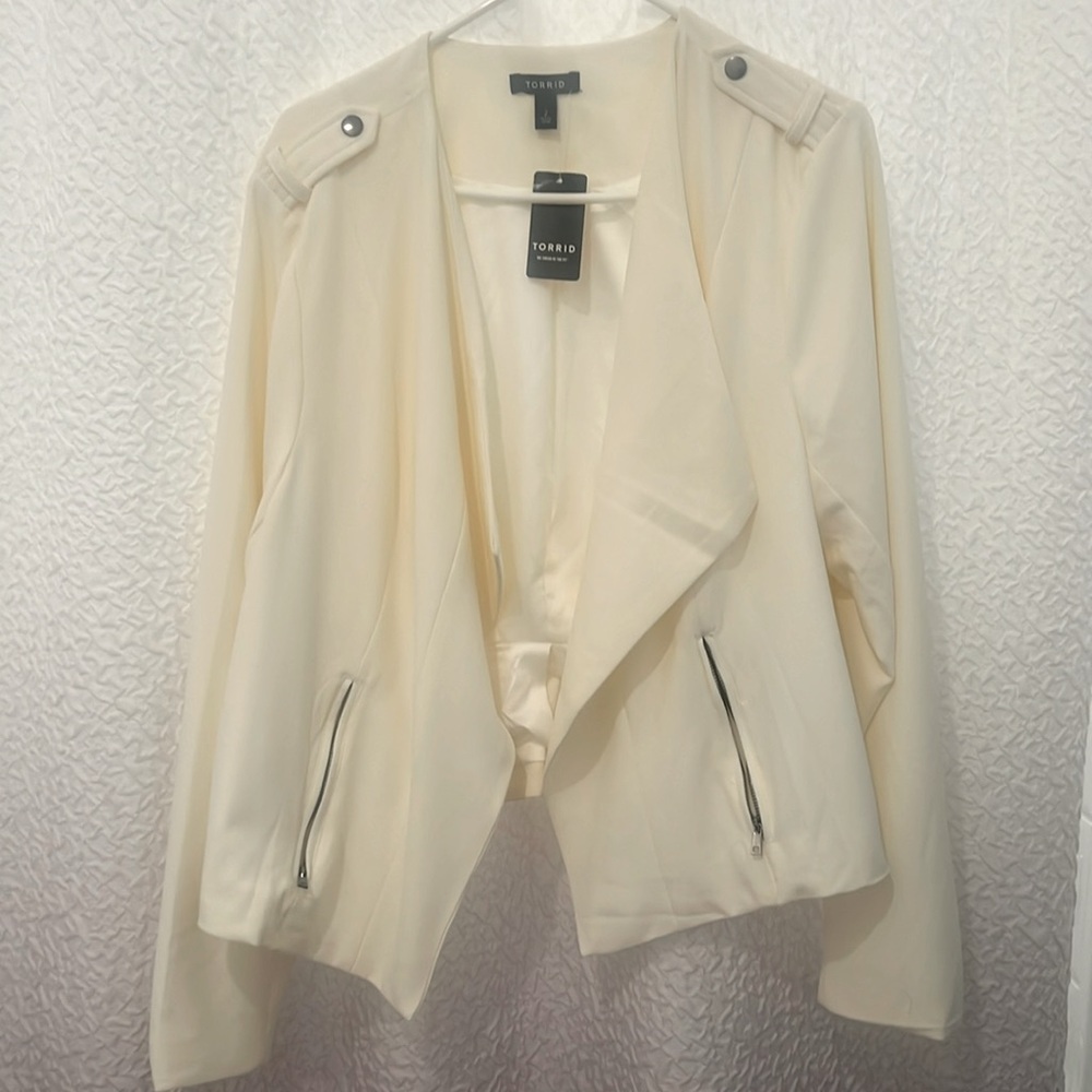 Torrid White Blazer